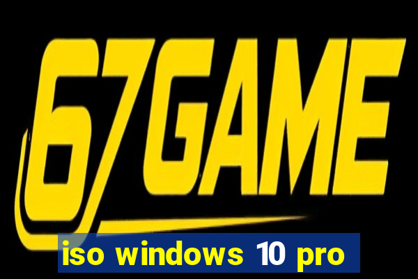iso windows 10 pro