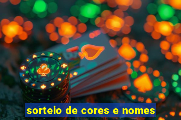 sorteio de cores e nomes