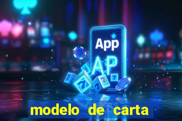 modelo de carta para encontristas