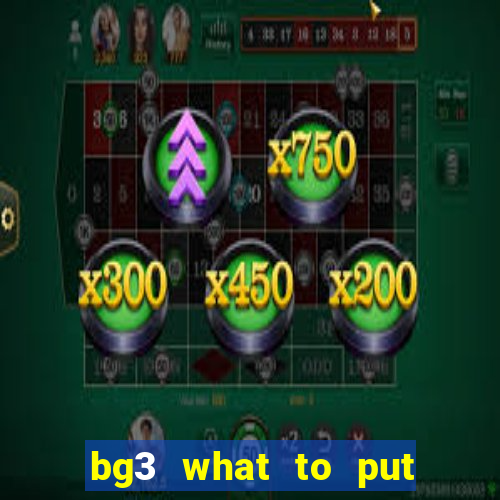 bg3 what to put in ancient altar