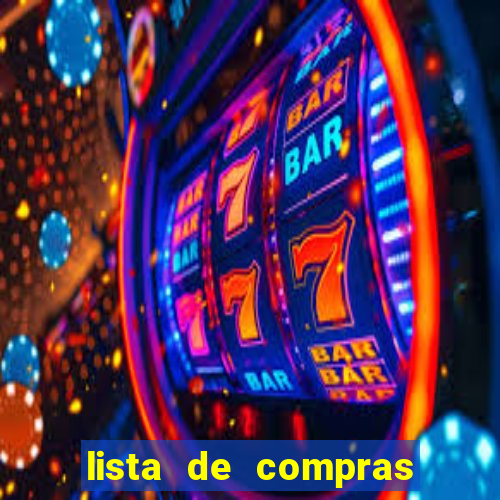 lista de compras para 2 pessoas com quantidade
