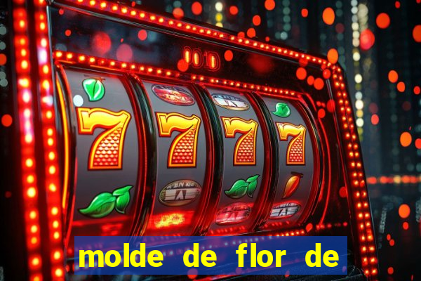 molde de flor de eva grande para imprimir