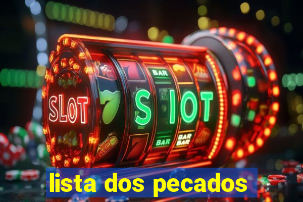 lista dos pecados
