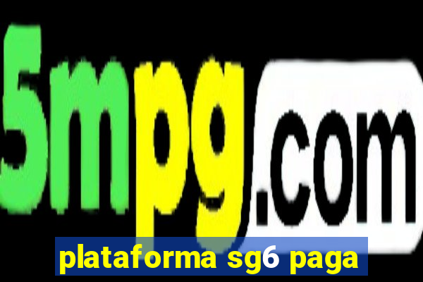 plataforma sg6 paga