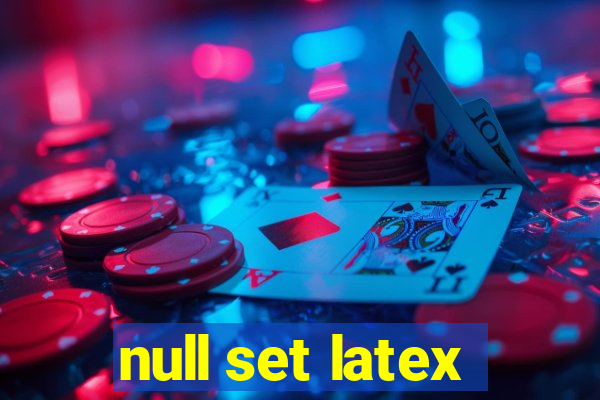 null set latex