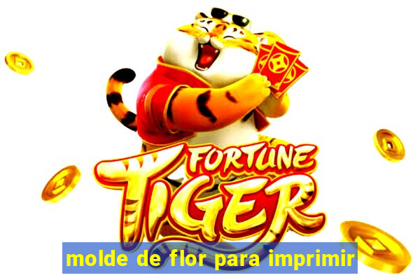molde de flor para imprimir