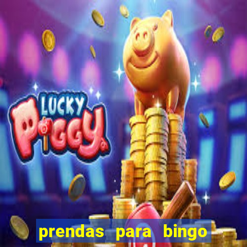 prendas para bingo de natal