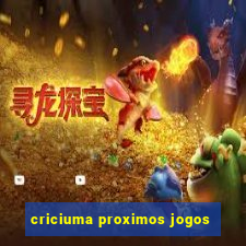 criciuma proximos jogos