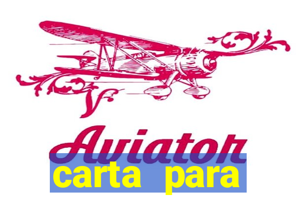 carta para encontrista homem