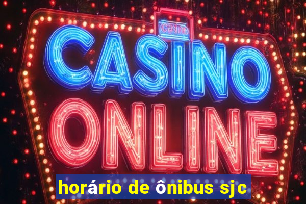 horário de ônibus sjc