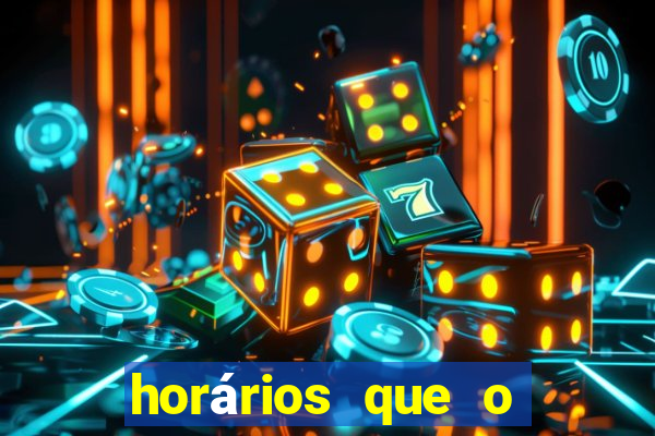 horários que o fortune dragon paga
