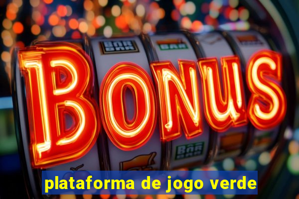plataforma de jogo verde