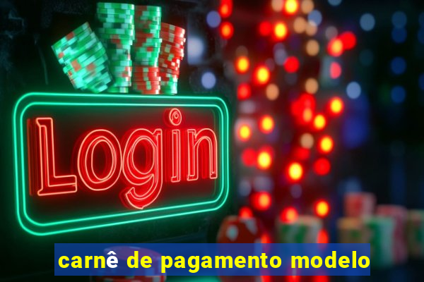 carnê de pagamento modelo