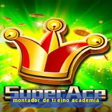 montador de treino academia