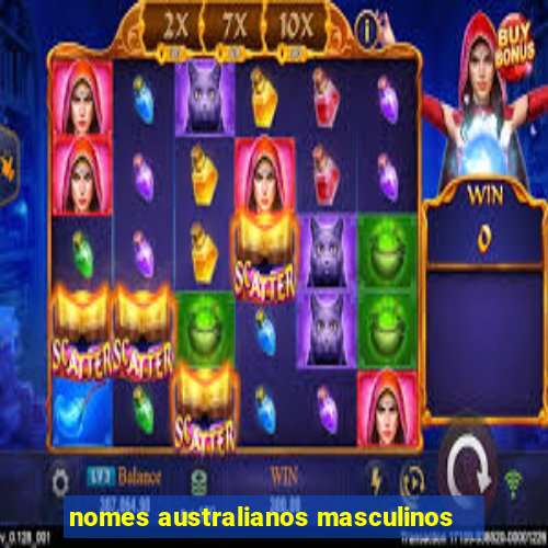 nomes australianos masculinos