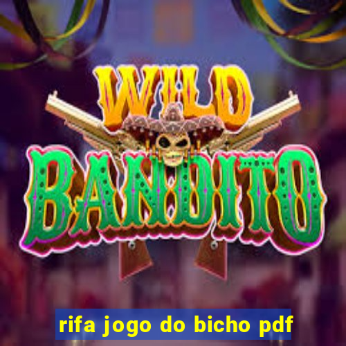 rifa jogo do bicho pdf
