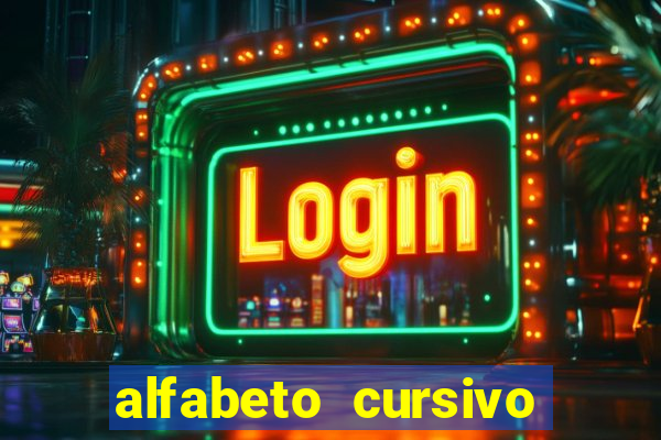 alfabeto cursivo pontilhado para imprimir pdf