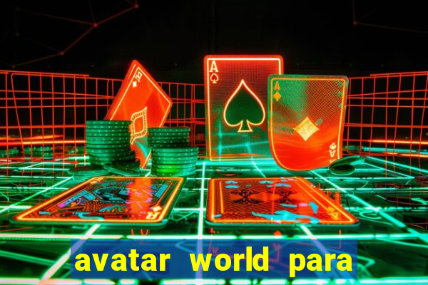 avatar world para imprimir e colorir