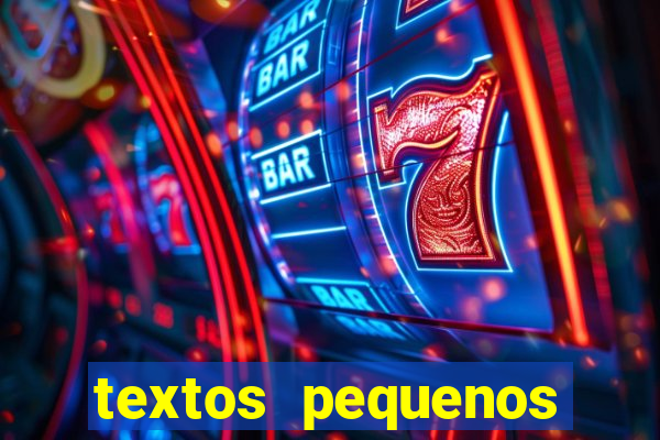 textos pequenos para alfabetizar