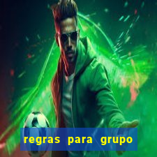 regras para grupo de futebol no whatsapp