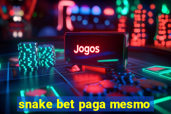 snake bet paga mesmo